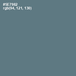 #5E7982 - Bismark Color Image