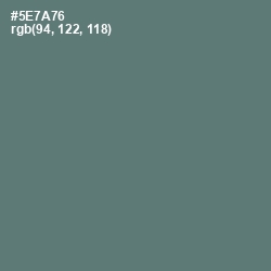 #5E7A76 - Cutty Sark Color Image