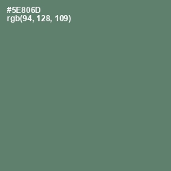 #5E806D - Spring Leaves Color Image