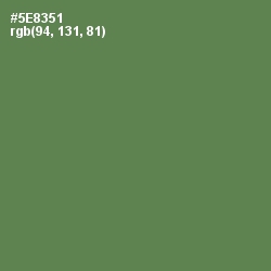 #5E8351 - Hippie Green Color Image