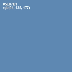 #5E87B1 - Horizon Color Image