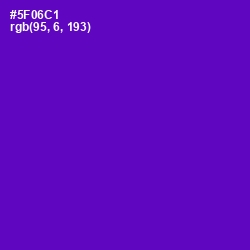 #5F06C1 - Purple Heart Color Image