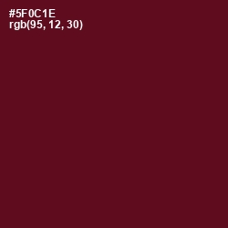 #5F0C1E - Maroon Oak Color Image