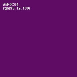 #5F0C64 - Honey Flower Color Image