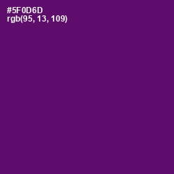 #5F0D6D - Honey Flower Color Image