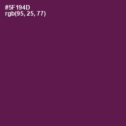 #5F194D - Loulou Color Image