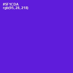 #5F1CDA - Purple Heart Color Image