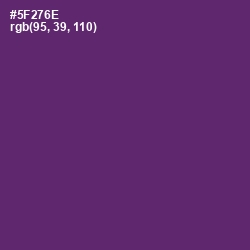 #5F276E - Honey Flower Color Image