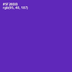 #5F28BB - Royal Purple Color Image