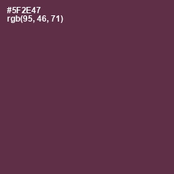 #5F2E47 - Voodoo Color Image