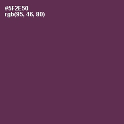 #5F2E50 - Voodoo Color Image