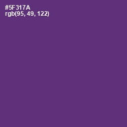 #5F317A - Honey Flower Color Image