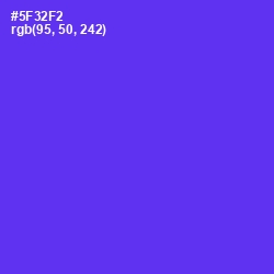 #5F32F2 - Purple Heart Color Image