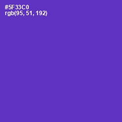 #5F33C0 - Purple Heart Color Image