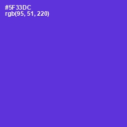 #5F33DC - Purple Heart Color Image