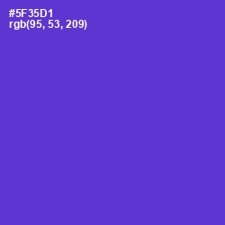 #5F35D1 - Purple Heart Color Image
