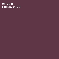 #5F3646 - Matterhorn Color Image