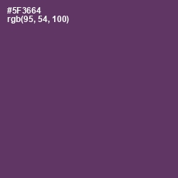 #5F3664 - Voodoo Color Image