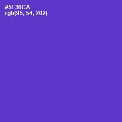 #5F36CA - Purple Heart Color Image