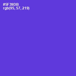 #5F39DB - Purple Heart Color Image