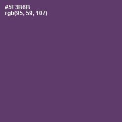 #5F3B6B - Voodoo Color Image