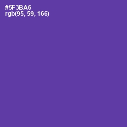 #5F3BA6 - Royal Purple Color Image