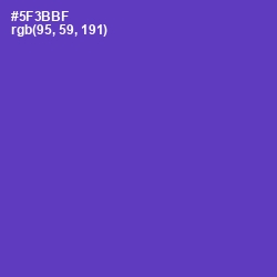 #5F3BBF - Royal Purple Color Image