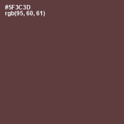 #5F3C3D - Congo Brown Color Image