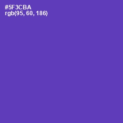 #5F3CBA - Royal Purple Color Image