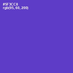 #5F3CC8 - Purple Heart Color Image