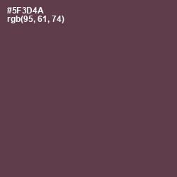 #5F3D4A - Voodoo Color Image