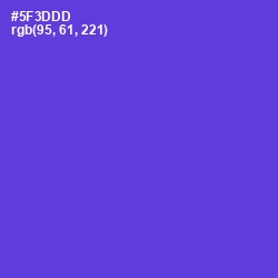 #5F3DDD - Purple Heart Color Image