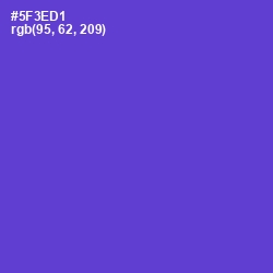 #5F3ED1 - Purple Heart Color Image