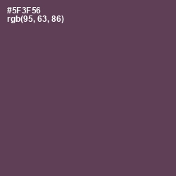 #5F3F56 - Voodoo Color Image