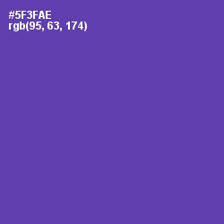 #5F3FAE - Royal Purple Color Image