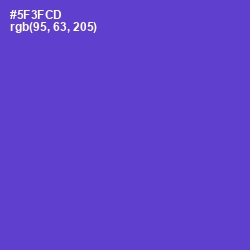 #5F3FCD - Purple Heart Color Image