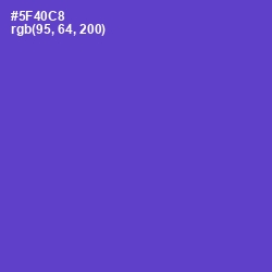 #5F40C8 - Fuchsia Blue Color Image