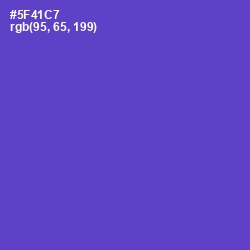 #5F41C7 - Fuchsia Blue Color Image
