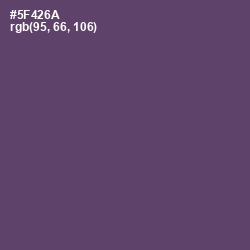 #5F426A - Mulled Wine Color Image