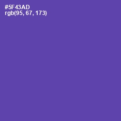 #5F43AD - Studio Color Image