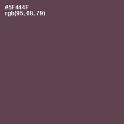 #5F444F - Emperor Color Image