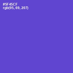 #5F45CF - Fuchsia Blue Color Image