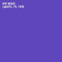 #5F46BD - Blue Violet Color Image