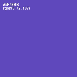 #5F48BB - Blue Violet Color Image