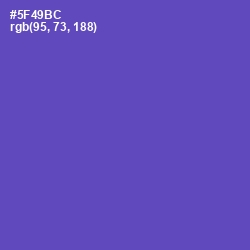 #5F49BC - Blue Violet Color Image