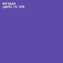 #5F4AA9 - Butterfly Bush Color Image