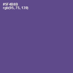 #5F4B8B - Victoria Color Image