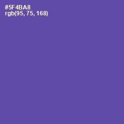 #5F4BA8 - Butterfly Bush Color Image