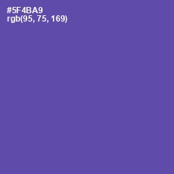 #5F4BA9 - Butterfly Bush Color Image