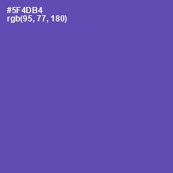 #5F4DB4 - Blue Violet Color Image